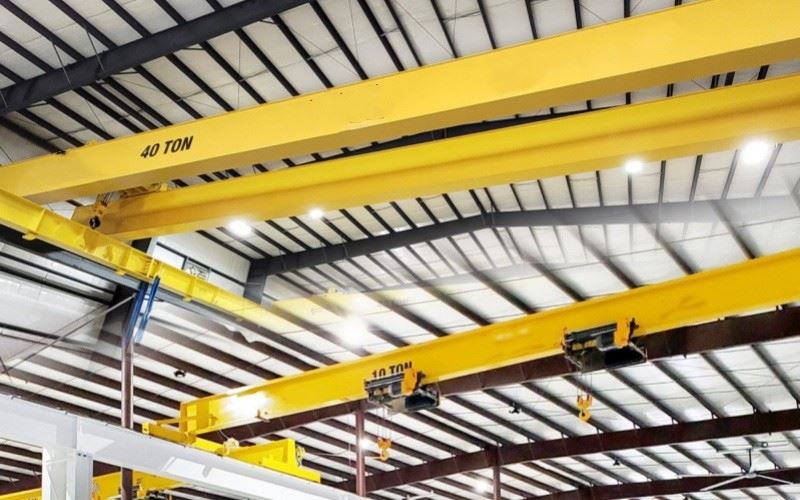 double girder crane with electric hoist(5)